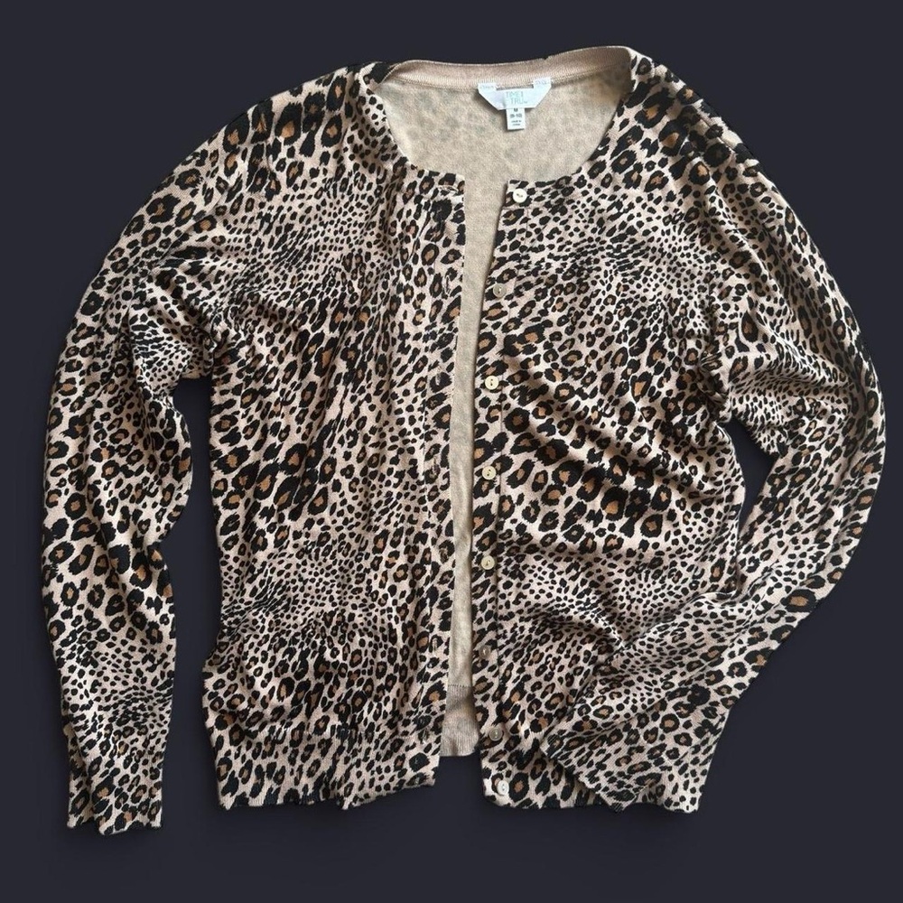 LEOPARD PRINT CARDIGAN